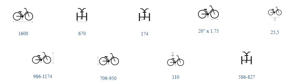 dane techniczne rower trójkołowy rehabilitacyjny FREEDOM Vermeiren