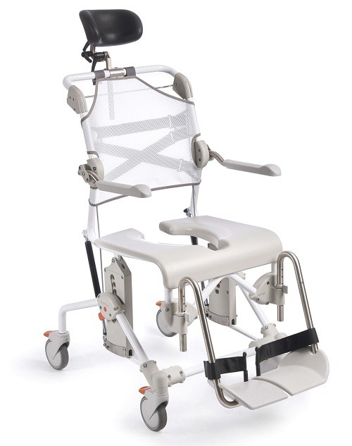 Krzesło sanitarne SWIFT MOBILE 2 TILT Etac z odchylanym oparciem